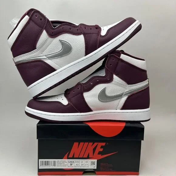 Nike Air Jordan 1 Retro High OG “Bordeaux White Silver” 2023